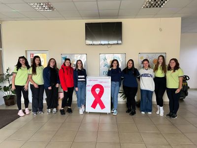 Кампания на ученическия съвет за 1 декември - Световен ден за борба със СПИН. 1