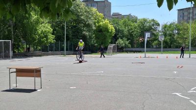 Първо място в областният кръг на Националното състезание по безопасност на движението по пътищата! 7